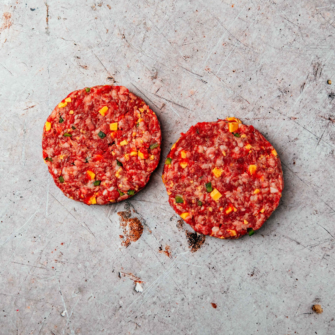 Wagyu 1/2# Burger Patties - Jalapeño Cheddar