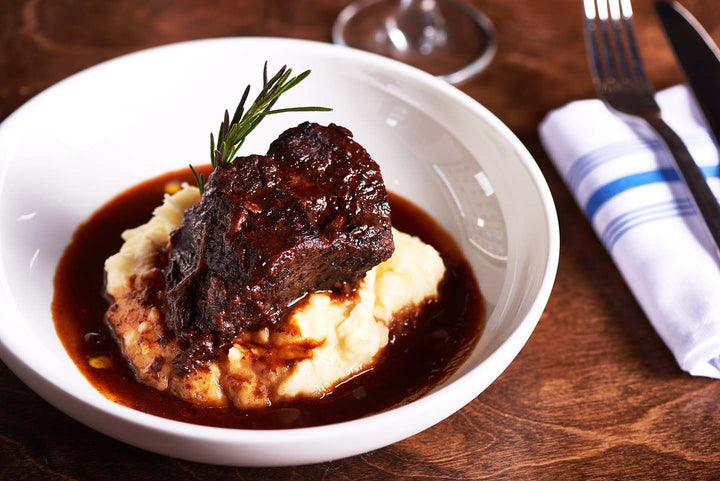 Braised Wagyu Short Ribs with Mashed Potatoes