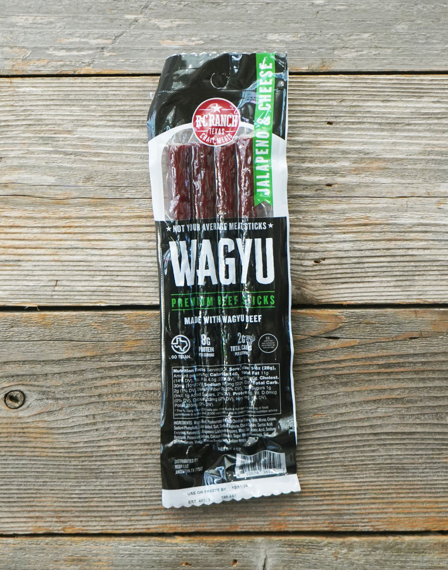 Wagyu Beef Sticks - Jalapeno & Cheese Zero Sugar